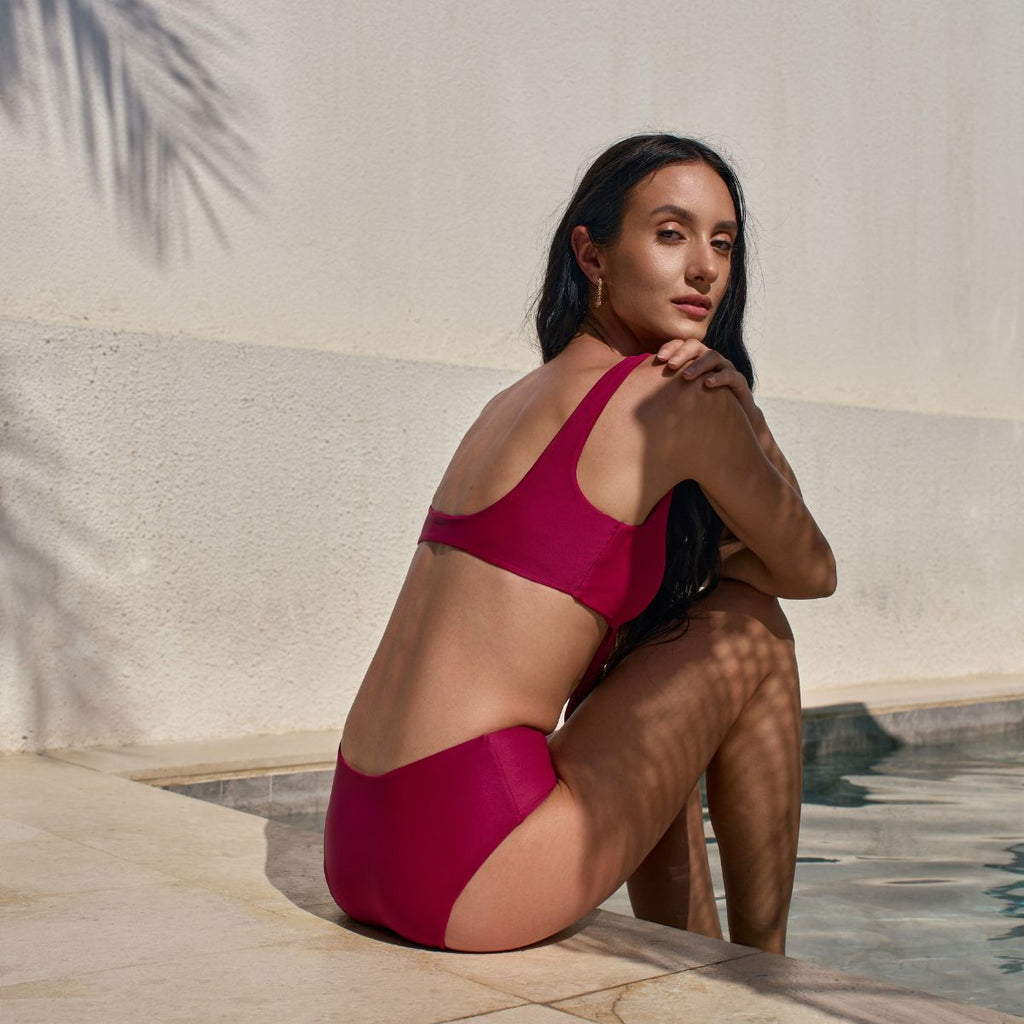 Rosa Lift Up Bikini - Top and Bottom - Blue